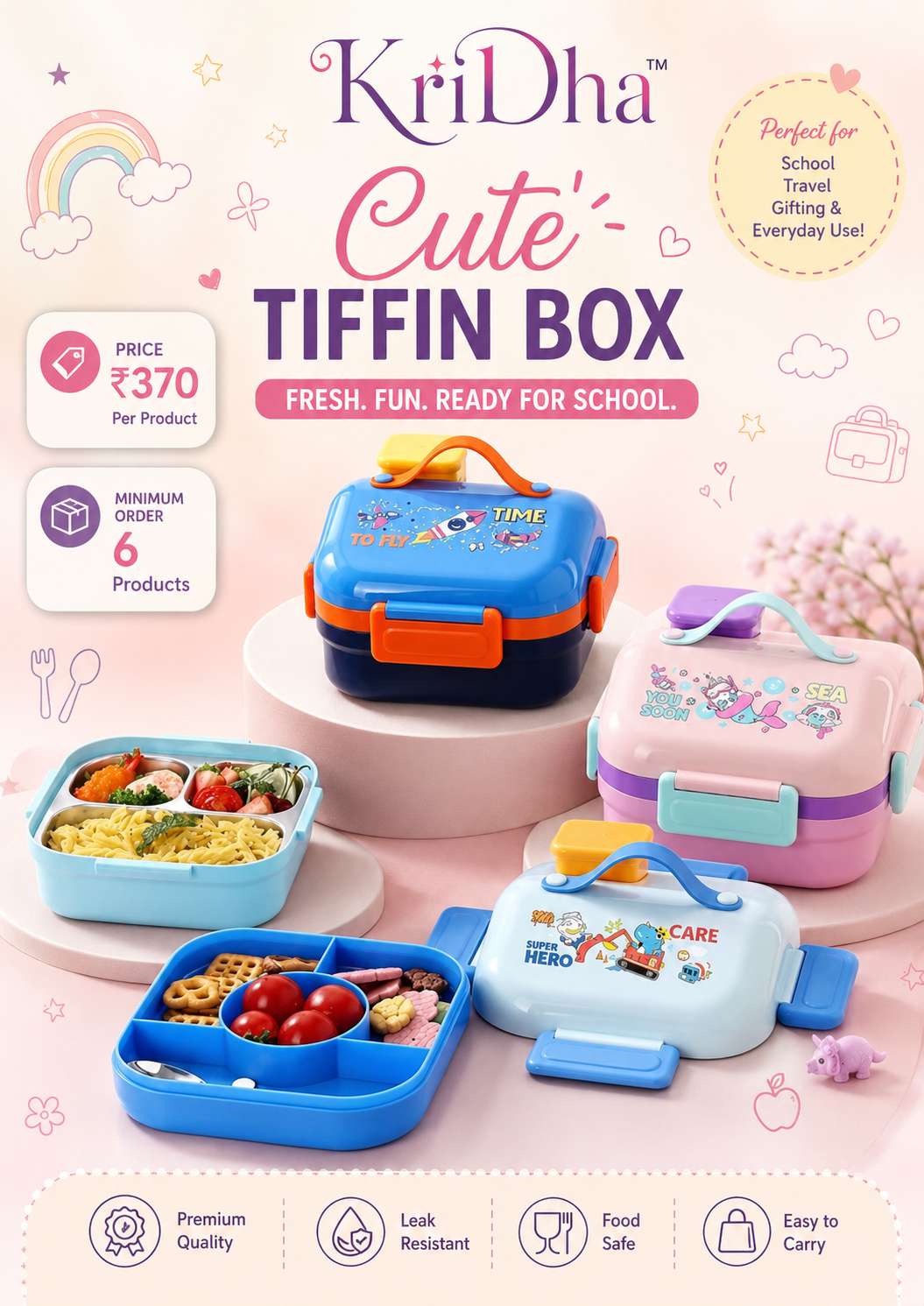 Cute Tiffin Box