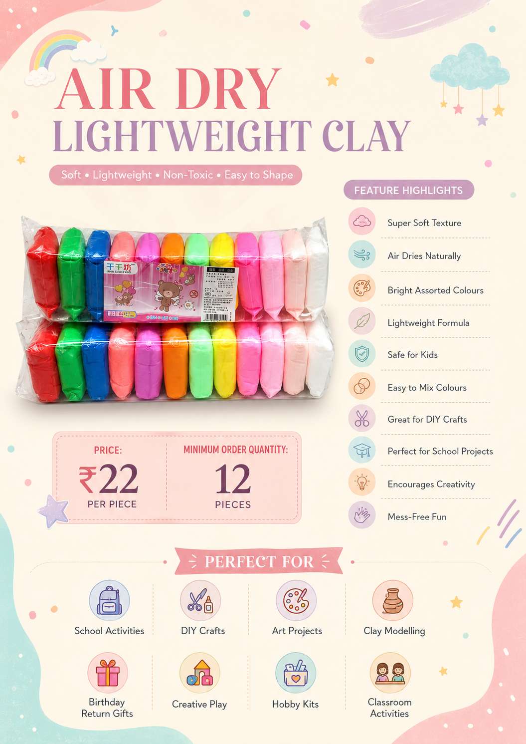 Air Dry Lightweight Clay